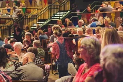waitress at Hatfield & McCoy