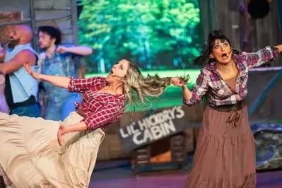 girl getting her hair pulled