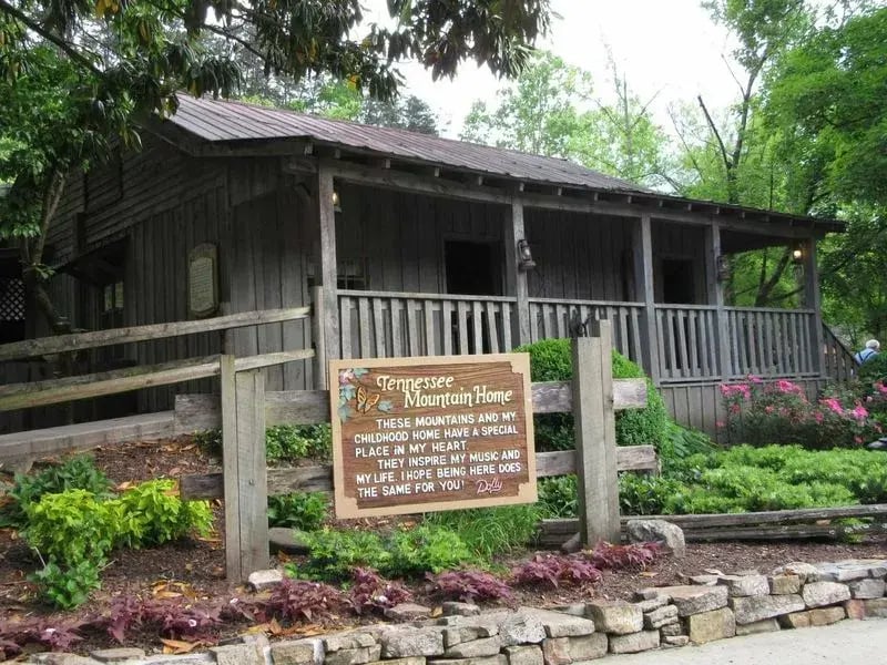 Dolly Parton's childhood home at Dollywood